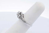 0.72cttw Diamond Ring In 14k White Gold 5.2 Grams Size 5.5 Eb0725wxzde