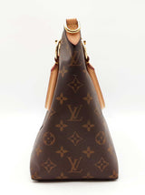 Louis Vuitton Monogram V Tote Mm In Monogram Canvas & Red Leather Fw0626loxzdu