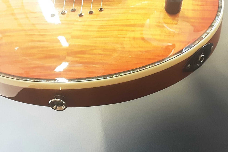 Parker Pm-20 Pro 2006-2009 Electric Guitar Flame Honey Burst Ebwxzsa