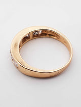 0.90 Cttw Diamond & 14k Yellow Gold Channel Ring 2.7 Grams Size 5.5 Fw0625lrxdu