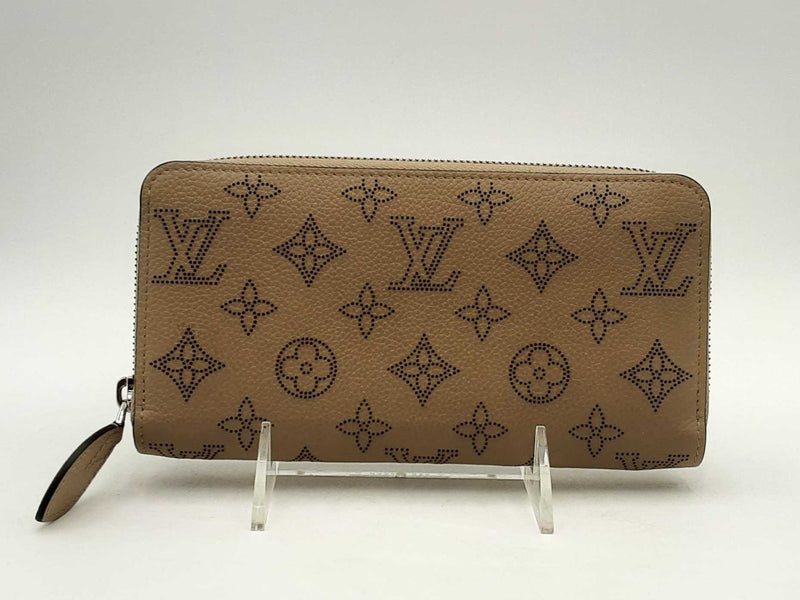 Louis Vuitton Monogram Mahina Bloom Rose Beige Wallet Aa0625oxzsa