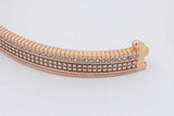 21k Yellow Gold Diamond Hinged Bangle Bracelet 13.4 Grams Eb0126ixzsa
