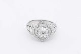 2.4cttw Diamond Ring In 14k White Gold 6.5 Grams Size 7 Eb1125lpxzsa