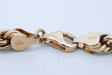 10k Yellow Gold Hollow Rope Chain Necklace 18.3 Grams Eb0426lxrxde