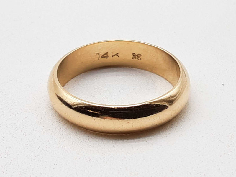 14k Yellow Gold 5.4g Band Ring 8.5 Do1024lcrde