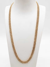 Approx 7.76 Ctw Diamonds 10k Yg 55.0g Solid Cuban Chain 22 In Do0924lixzde