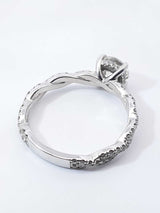 1.93 Cttw Diamond & 14k White Gold Engagement Ring 4.0 Gram Sz 8.75 Fw1124lixzdu