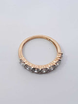 1.37 Cttw Lab-grown Diamond & 14k Gold Wedding Ring 2.1g Size 6.75 Fw0326rxzdu