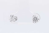 1.0cttw Lab Grown Diamond Stud Earrings In 14k White Gold 0.8 Grams Eb0326orxsa