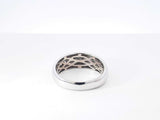 1.10 Cttw Diamond & 14k White Gold Wedding Band 5.3 Grams Size 11 Fw0926wcrdu