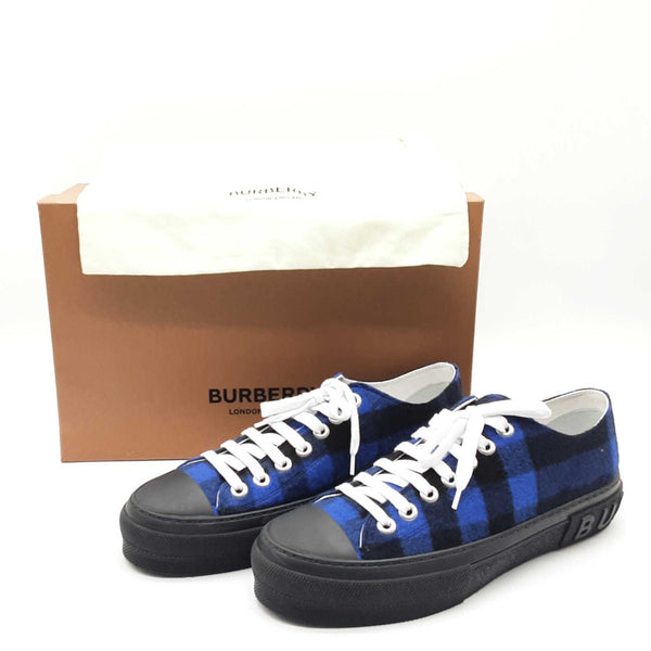Burberry Jack Check Blue Black Flannel Low Top Sneakers Lhorxde 144020012832
