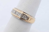 0.77cttw Princess Cut Diamond Ring 18k Yellow Gold 5.9 Grams Size 7 Eb0226pwxde