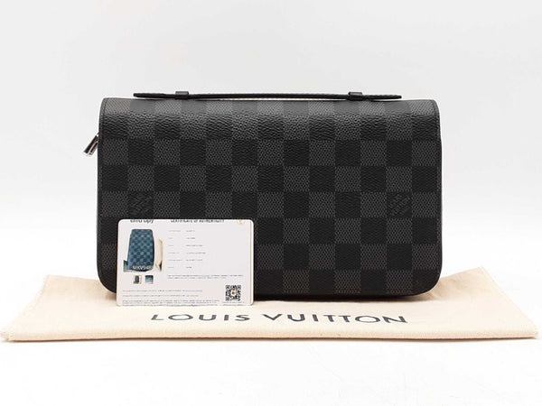 Louis Vuitton Zippy Xl Wallet In Damier Graphite Fw1025rzxdu