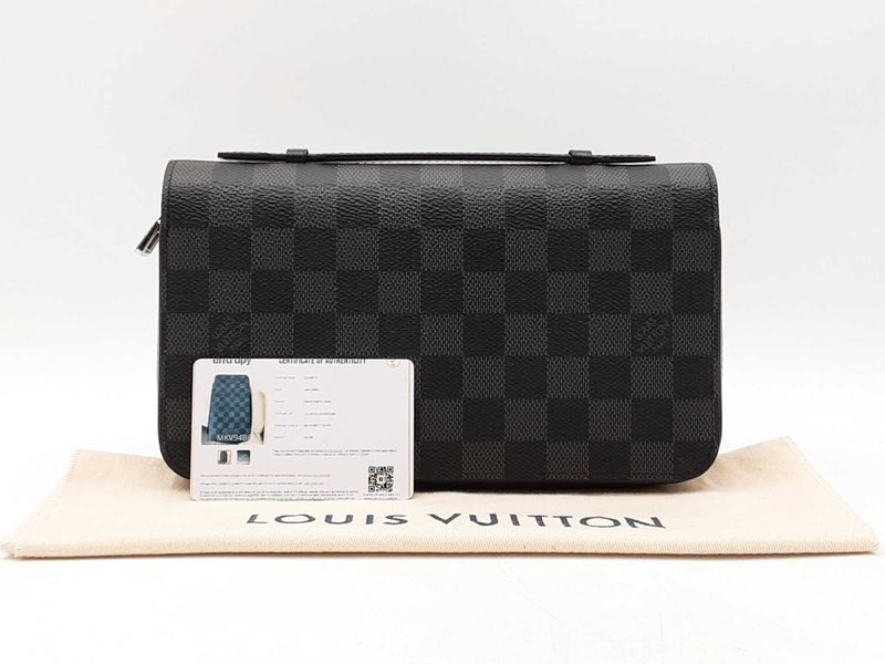 Louis Vuitton Zippy Xl Wallet In Damier Graphite Fw1025rzxdu