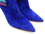 Christian Louboutin So Kate 100 Ankle Booty In Royal Blue Suede Size 8 Fw0826lxzdu