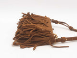 Yves Saint Laurent Suede Fringe Clutch Sd0625ocrsa