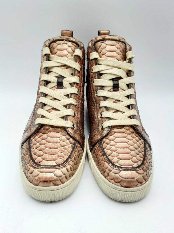 Christian Louboutin Rantus Orlato Metallic Python Sneakers Size 42.5 Fw1024lorsa