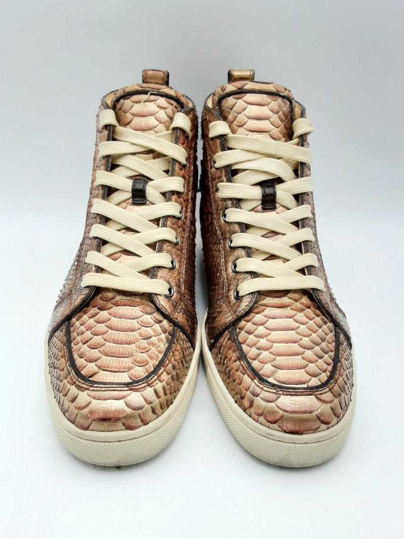 Christian Louboutin Rantus Orlato Metallic Python Sneakers Size 42.5 F Max Pawn