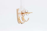 10k Yellow Gold Greek Key Stud Earrings 3 Grams Eb082lrxsa
