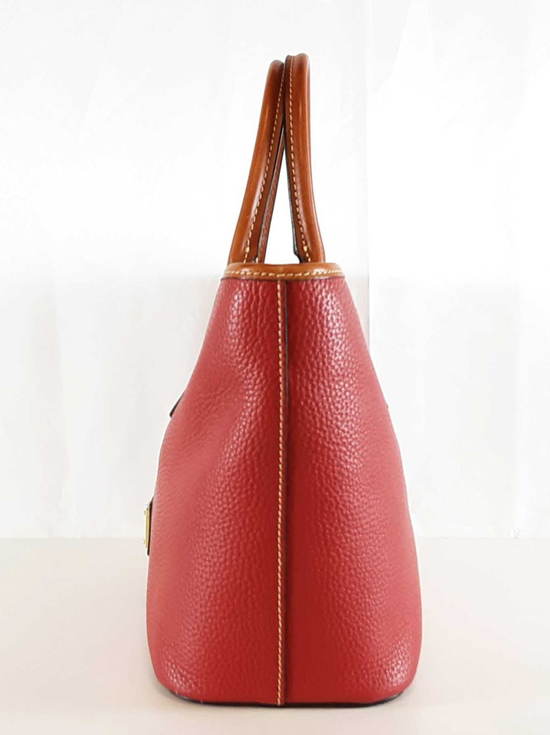 Dooney & Bourke Brielle Tote Bag In Red Pebbled Leather Fw1025wxde