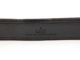 Gucci Silver-tone G Buckle With Black Leather Belt Size 95|38 Fw0325ozxdu