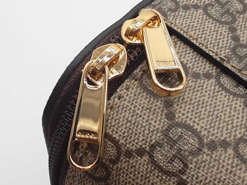 Gucci Tan Gg Supreme Coated Canvas Medium Packing Cube Do0325iorde