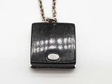 Chanel Cc Crystal Resin Square Pendant Necklace 19 In Do1025wxzde