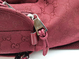 Gucci Gg Monogram Red Canvas Backpack Eb0226lxxzde
