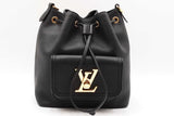 Louis Vuitton Black Leather Lockme Bucket Bag Eb1225rxzdu