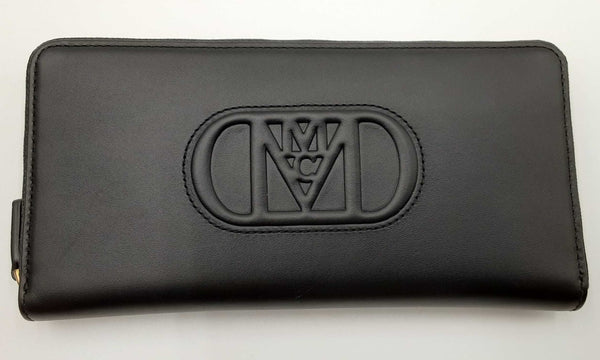 Mcm Mode Travia Black Leather Zip Around Wallet Eb0524orxdu