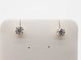 1.02 Cttw Lab Grown Diamonds 14k Yellow Gold 1.1g Stud Earrings Do0726orxde