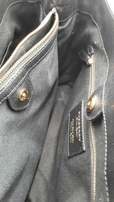 Burberry Black Leather House Check Banner Tote Bag Eb1025prxdu