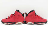 Nike Air Jordan 6 Retro Toro Bravo Red Suede Sneakers Size 10 Us Sd0626rzdu
