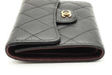 Chanel Quilted Caviar Compact Flap Wallet Eb1024rxzsa