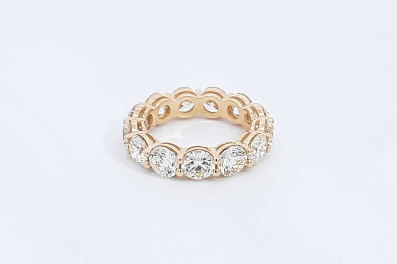 Approx. 6.5ctw Diamond Eternity Band 14k Yellow Gold 4.67g Size 7 Eb1024oxxxzsa