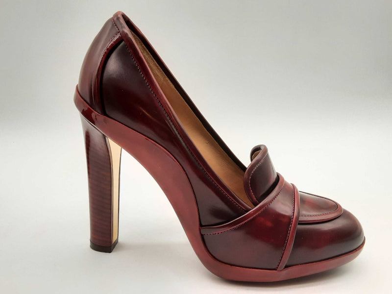 Salvatore Ferragamo Rietta Red Leather Heels Size Us 5.5 Do0924sxde