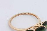 Green Gemstone Ring In 10k Yellow Gold 2.2 Grams Size 7 Eb0726lxzsa
