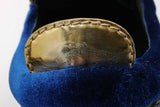 Giuseppe Zanotti Blue Velvet Sneakers Size 47 Eb0726lxzsa