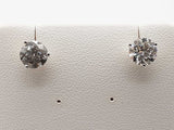 2.05 Cttw Lab Grown Diamonds 14k White Gold 1.1g Stud Earrings Do0225icwde