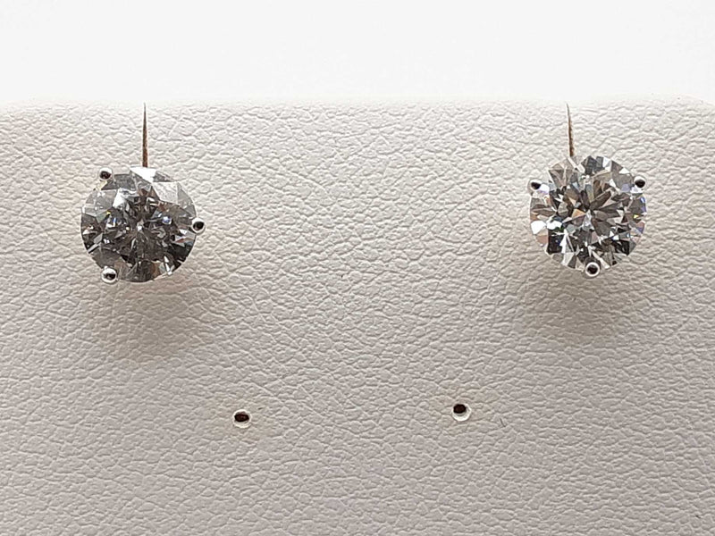 2.05 Cttw Lab Grown Diamonds 14k White Gold 1.1g Stud Earrings Do0225icwde