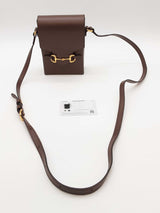 Gucci 1955 Horsebit Mini Brown Leather Crossbody Bag Eb0925wxzde