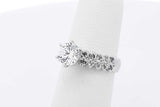 1.2cttw Diamond Ring In 14k White Gold 5 Grams Size 4.75 Eb0126rxzsa