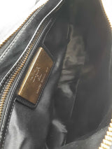 Christian Dior X Erl Black Satin Quilted Cannage Saddle Bag Eb0926opxzde