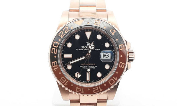 Rolex Gmt-master 2 Oyster Perpetual Date 18k Rose Gold 40mm Watch Ebwsxxzdu