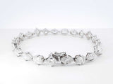 11.53 Cttw Mixed-cut Diamond & 95% Platinum Tennis Bracelet 19.7 Grams 7.5 Inch Fw0626ixzxdu