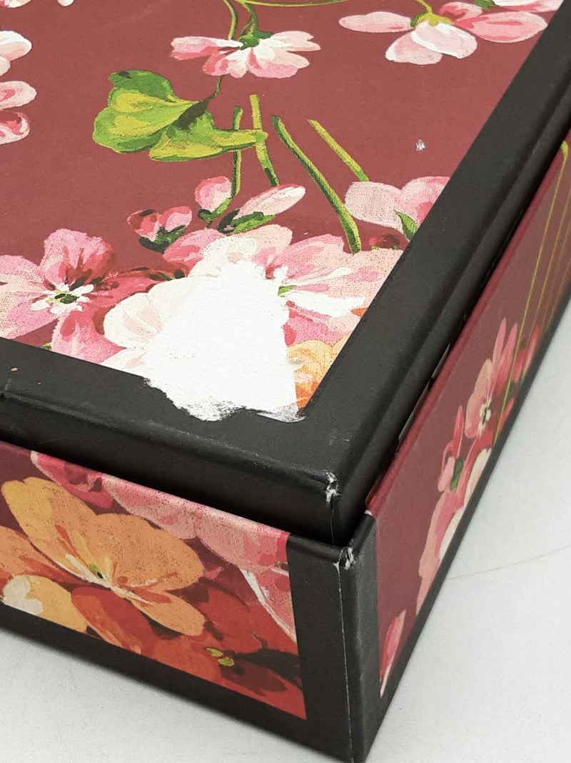 Gucci Blooms Cosmetic Pouch In Gg Supreme & Dry Rose Coated Canvas Fw1125orzdu