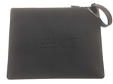 Versace Black Nylon Zip Pouch Clutch Do0925lxzde