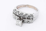 1.8cttw Diamond Ring In 14k White Gold 7.5 Grams Size 7.75 Eb0925loxzsa