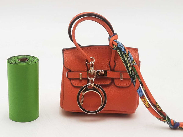 Orange Doggie Bag Holder Mini Bag Charm Aa0925csa