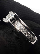 1.35 Cttw Diamond & 14k White Gold Bridal Set 10.9 Grams Size 7 Fw0226erxdu